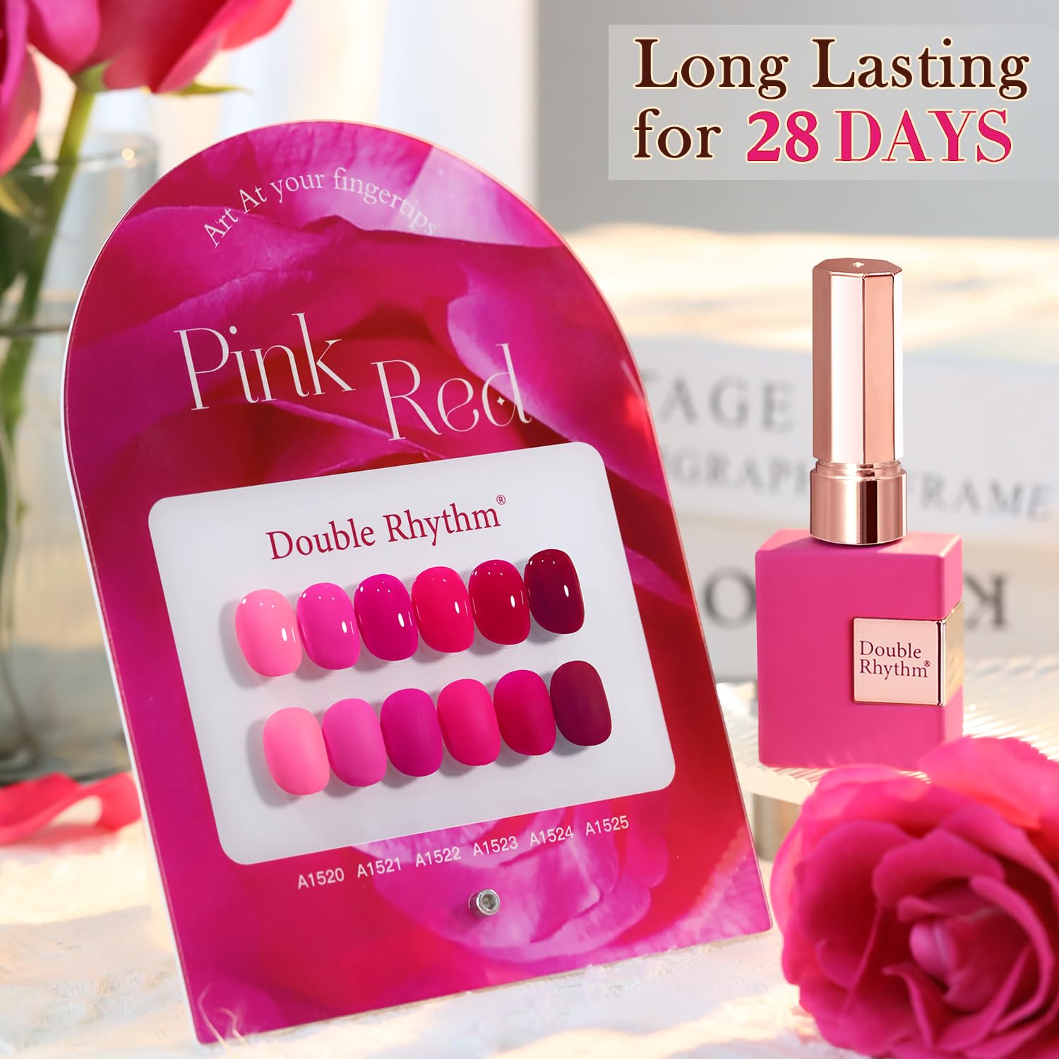 Double Rhythm gel polishes cure with LED/UV lamps
