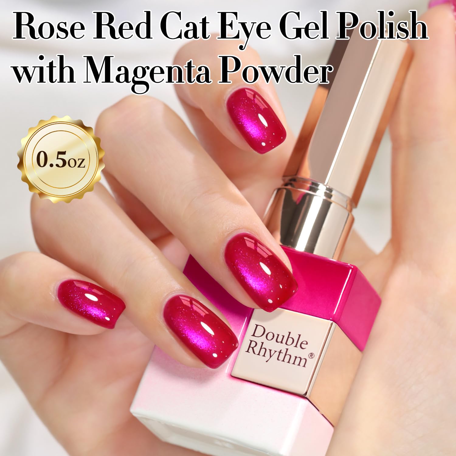 Double Rhythm LED/UV cure in 60-120 seconds for quick manicures.