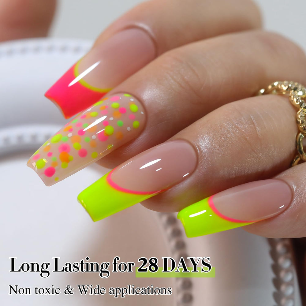 Double Rhythm Lime Green Gel Polish long-wear finish for up to several weeks
