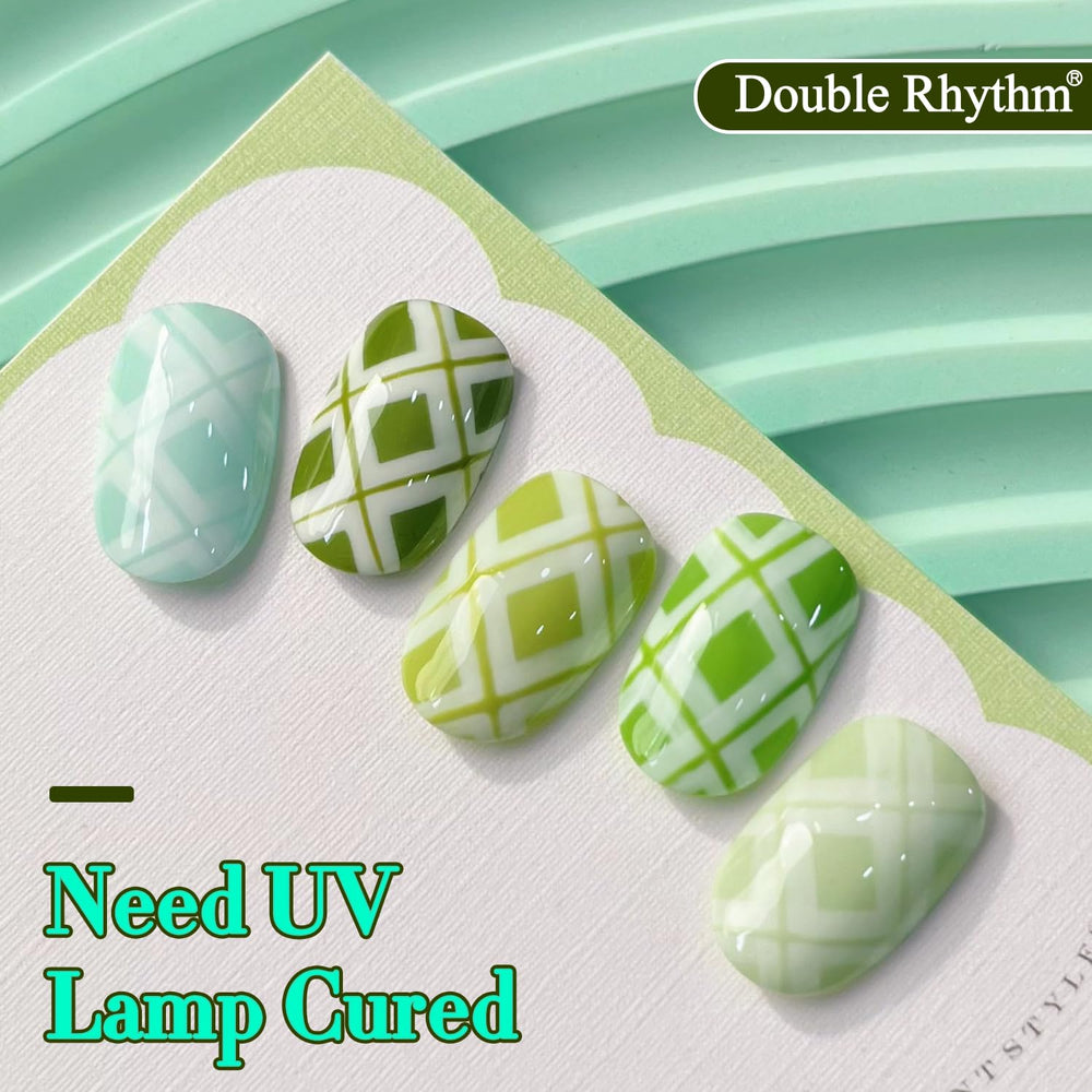 Double Rhythm low-odor, toxin-free formula is highlighted for a cleaner at-home manicure.