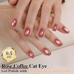 Double Rhythm magnet close-up reveals distinct cat-eye effect under light.