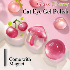 Double Rhythm magnet effect close-up demonstrates shifting holographic glitter on nails