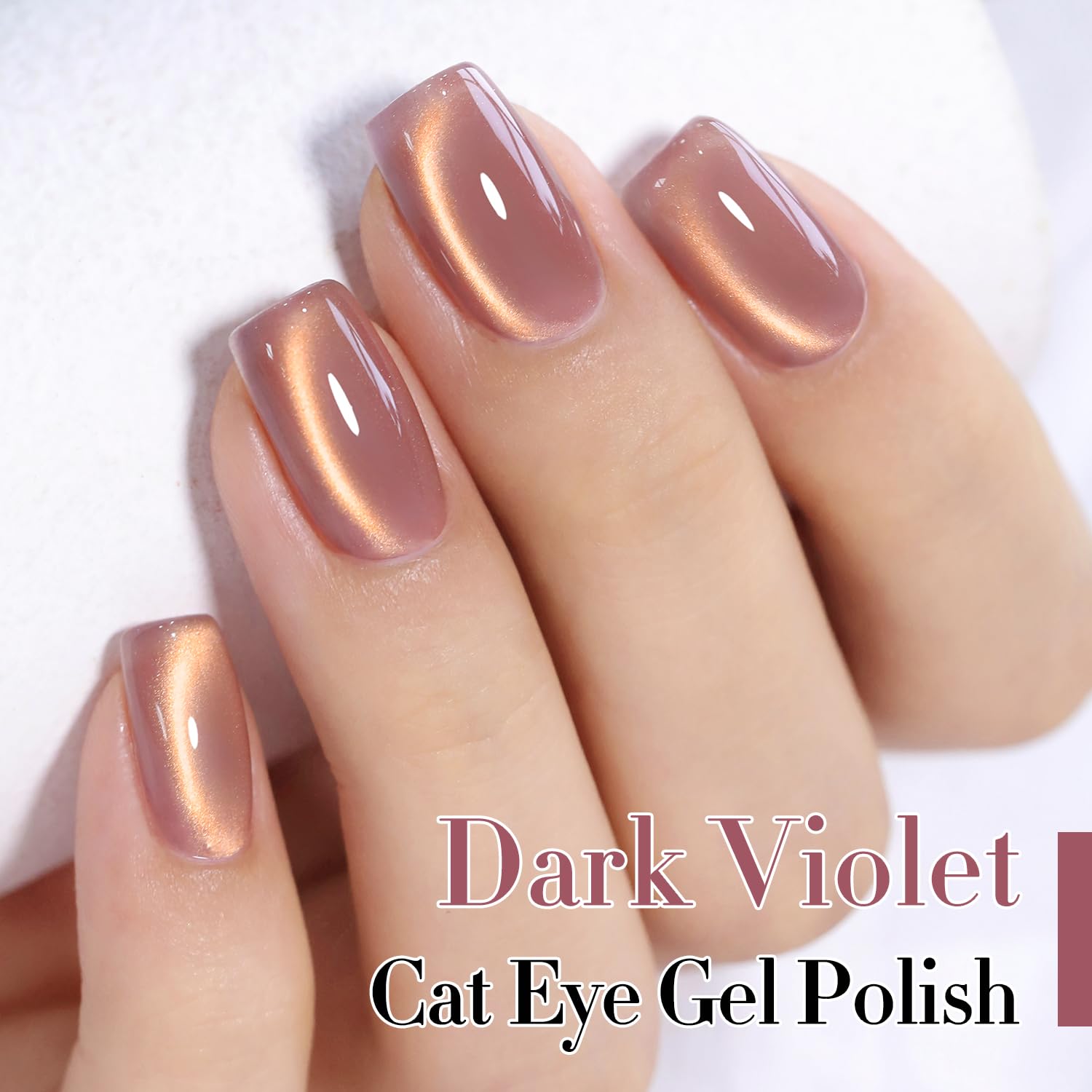 Magnetic holographic glitter close-up for dynamic cat-eye effect.