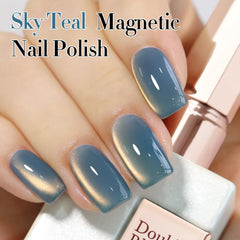 Double Rhythm magnetic holographic glitter adds depth and sparkle to nails.