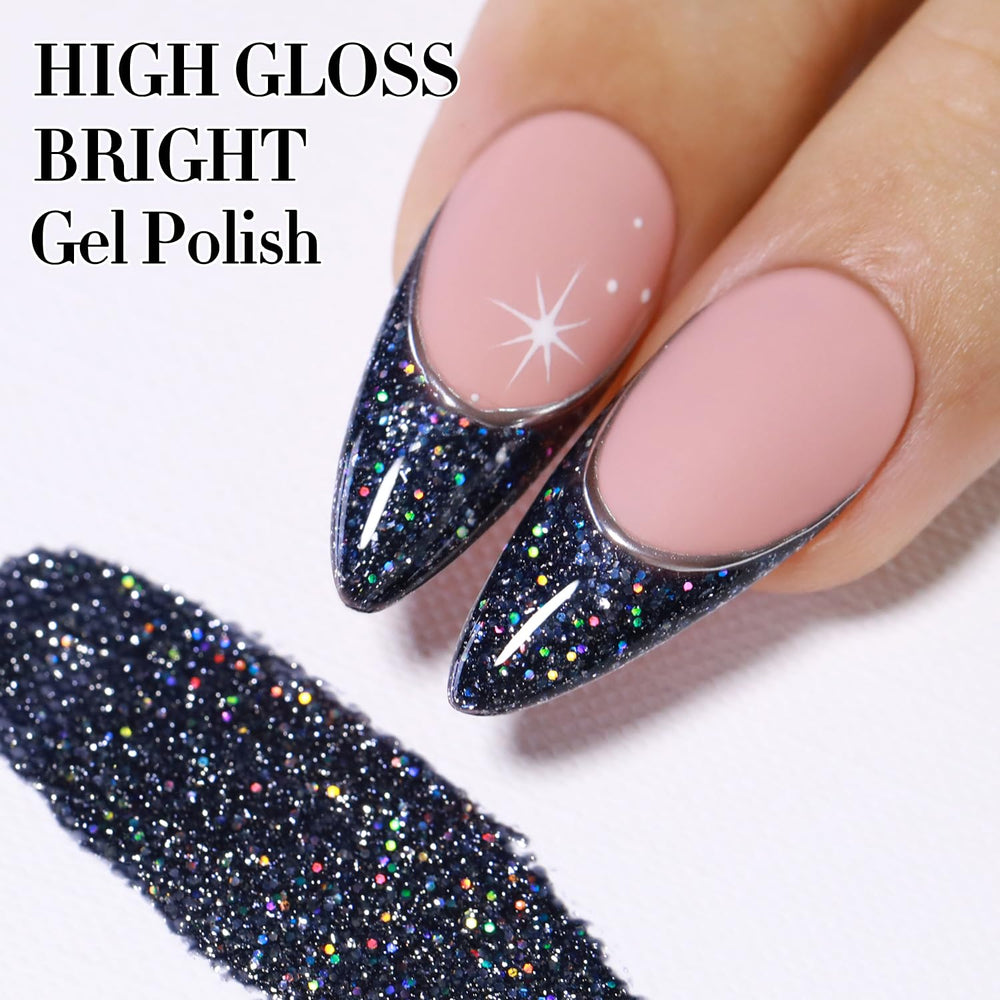 Double Rhythm magnetic reflective effect showing color shift under light for dynamic manicure