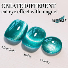 Double Rhythm magnetic shift on nails demonstrates shimmering depth.