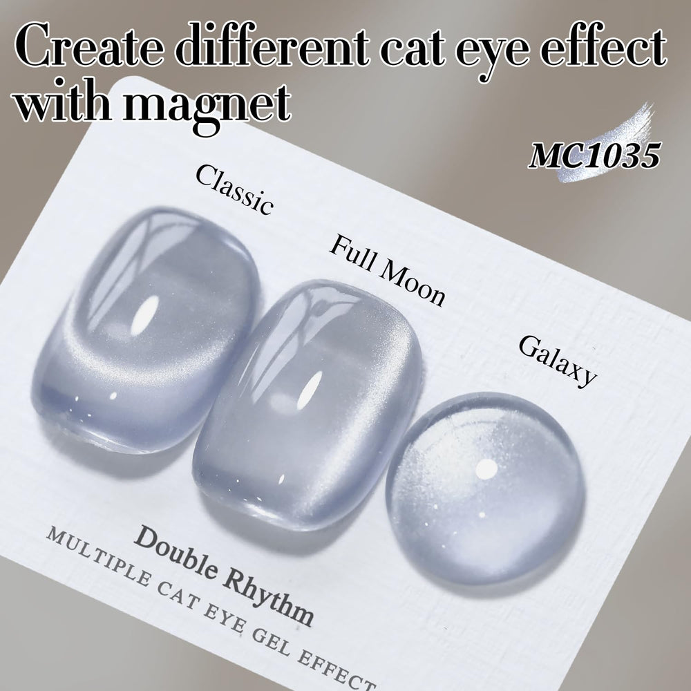 Double Rhythm magnetic tool creates distinct cat-eye effects at home.