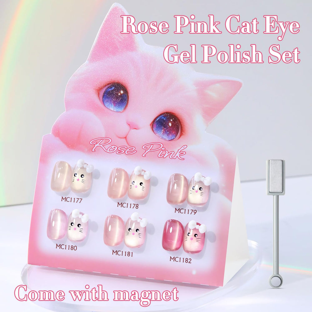 Double Rhythm magnetic tool enabling precise cat-eye effects on nails.