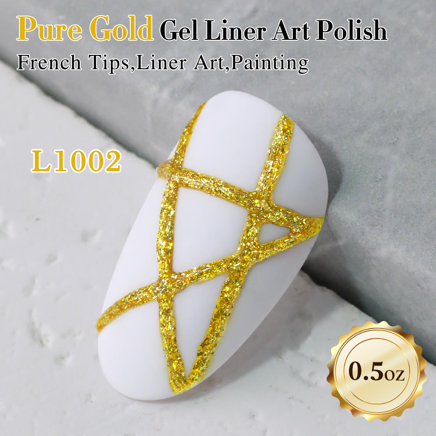 Double Rhythm metallic bronze gel bottle for at home nail art.