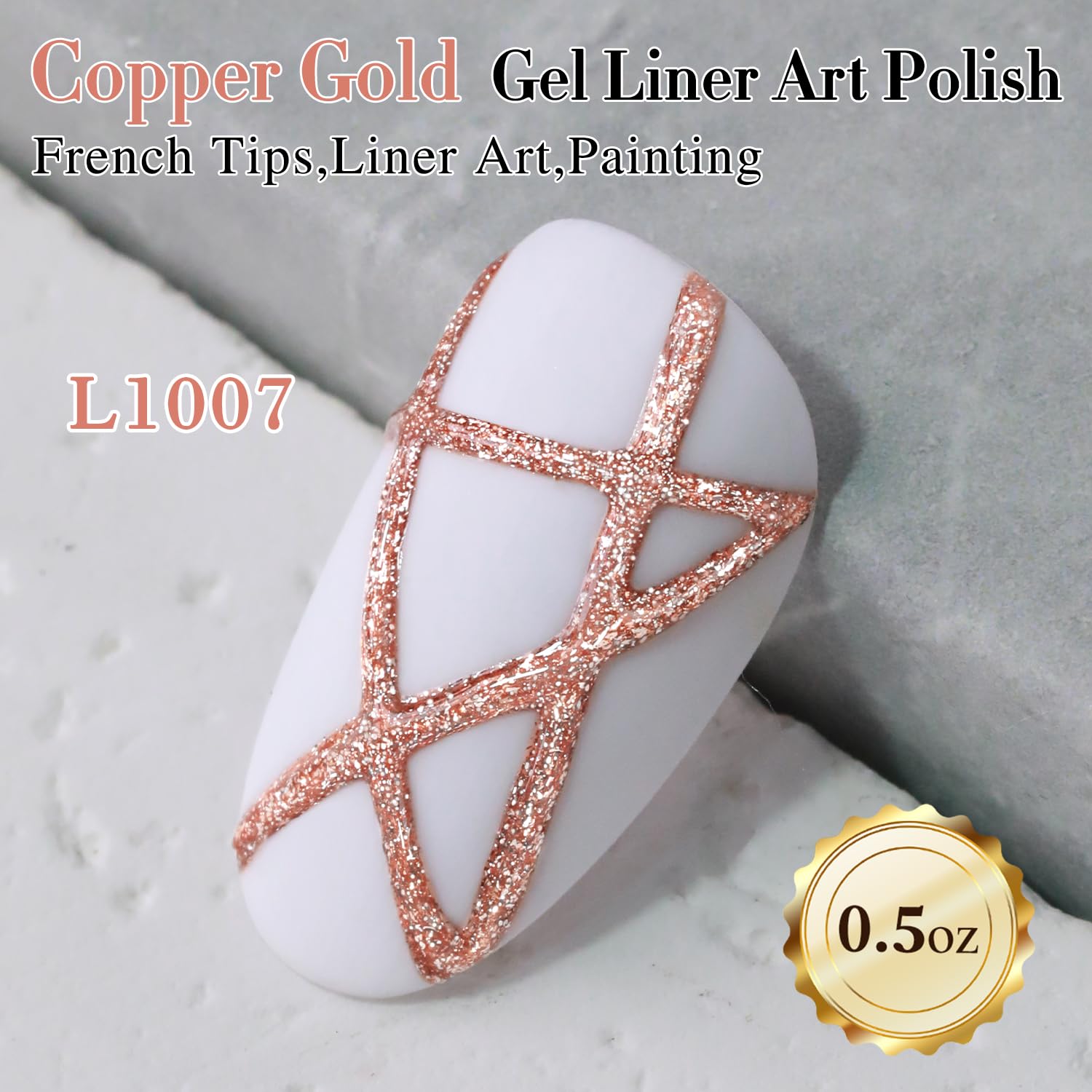 Double Rhythm Metallic Gel glitter swatch highlights rich color and high pigment.