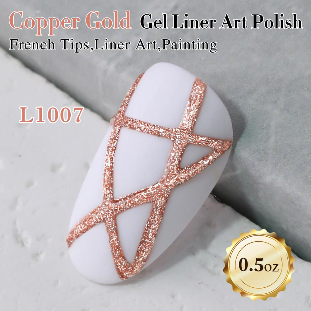 Double Rhythm Metallic Gel glitter swatch highlights rich color and high pigment.