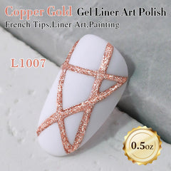 Double Rhythm Metallic Gel glitter swatch highlights rich color and high pigment.