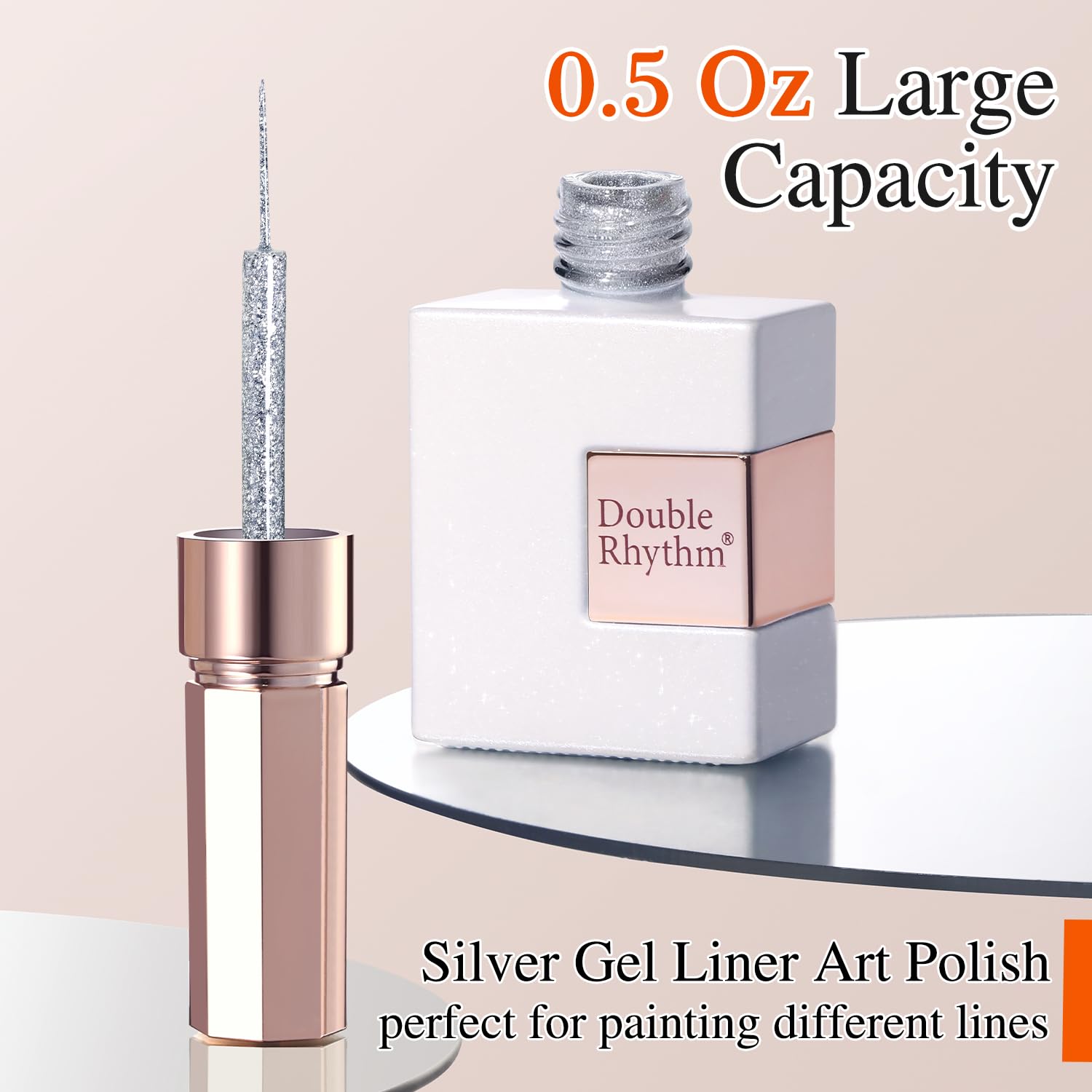Double Rhythm metallic-gel-liner-bronze swatches show smooth coverage and deep glow.