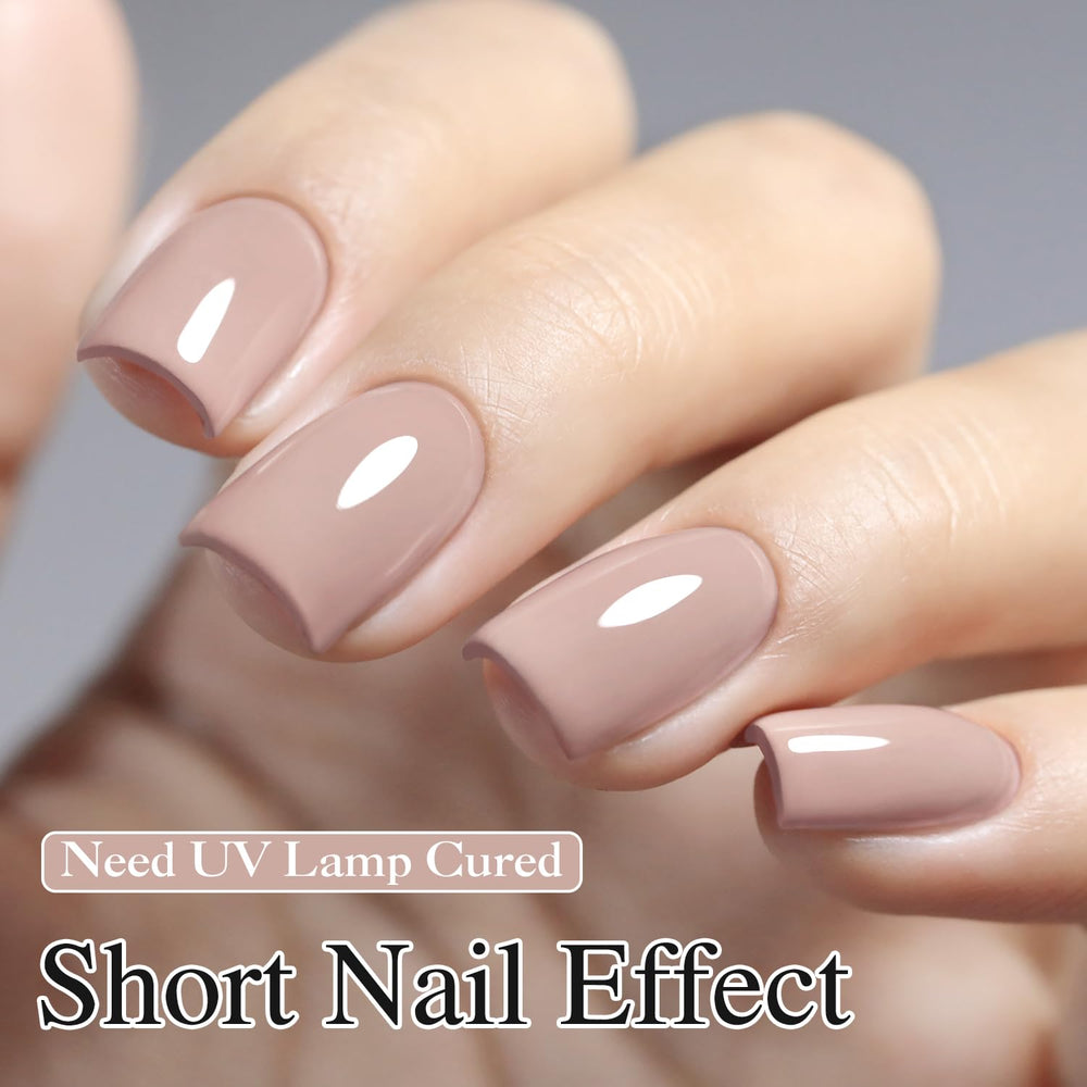 Double Rhythm milky khaki sheer color swatch demonstrates effortless coverage and shine.