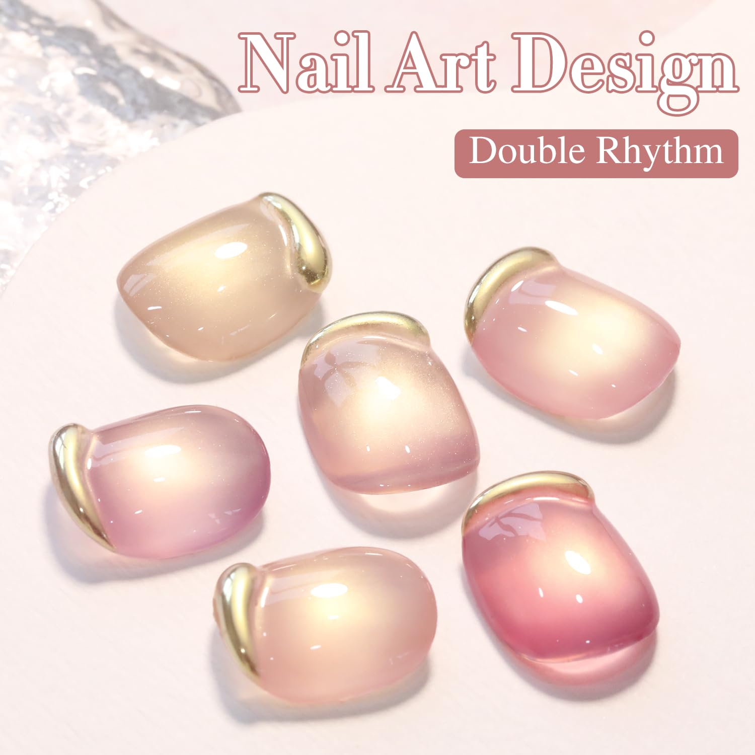 Creative nail art ideas using Double Rhythm cat eye polish