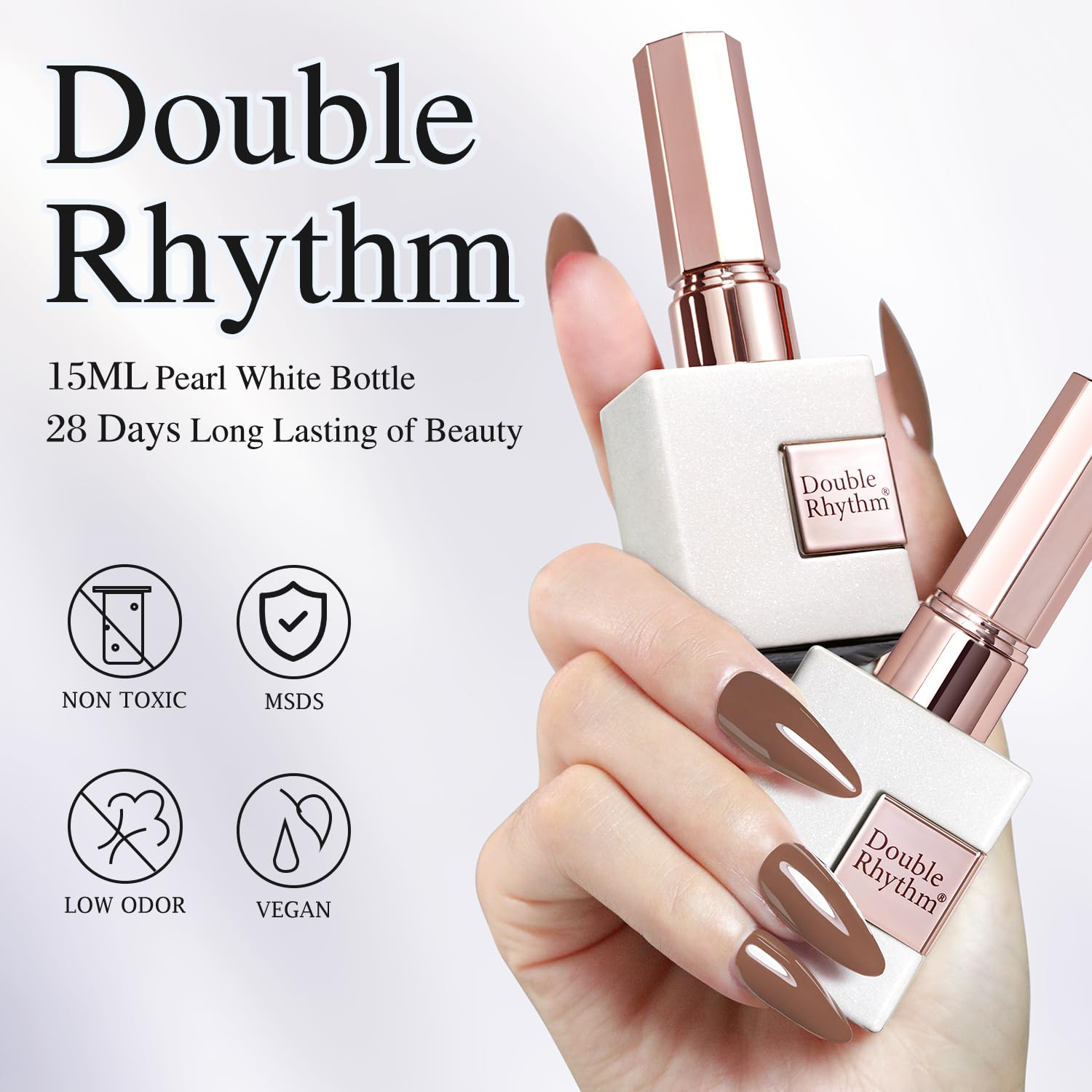 Double Rhythm nail-art essentials for DIY manicures.