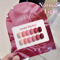 Double Rhythm nail color palette swatch for confident DIY nail art.