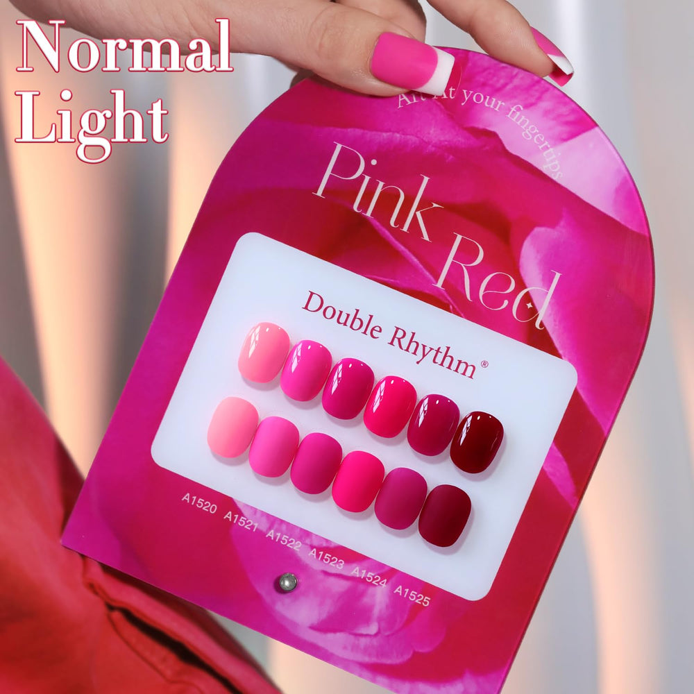 Double Rhythm nail look display showing versatile color options
