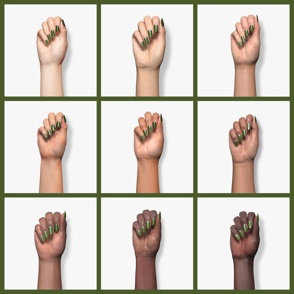 Double Rhythm color swatches on a board show the sheer shade variety.