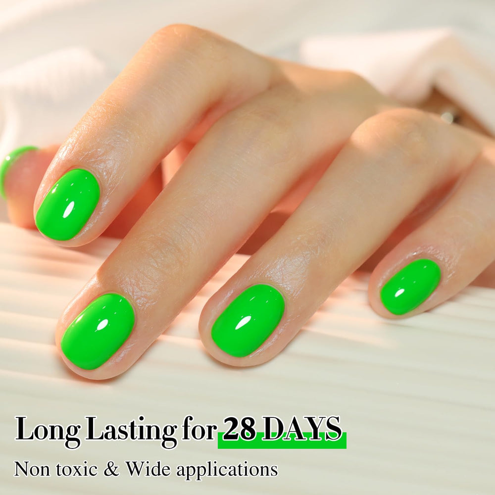 Double Rhythm nails with gel polish showing clean lines and even color