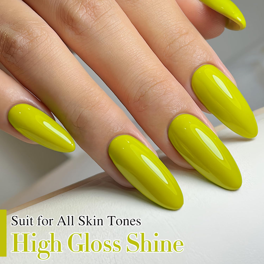 Double Rhythm olive green polish curing under LED lamp.