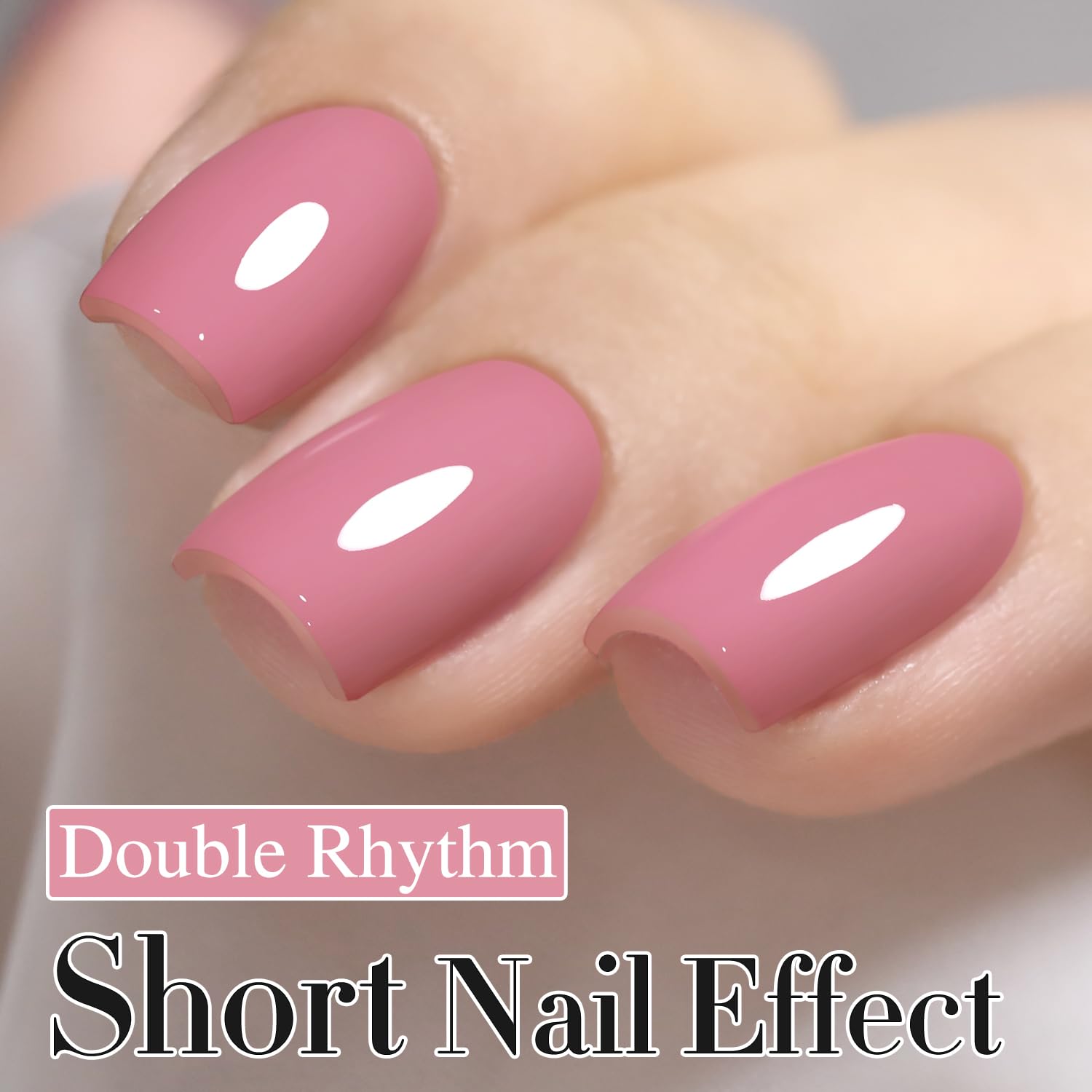 Double Rhythm Pale Pink 1470 bottle cap highlighting secure seal.