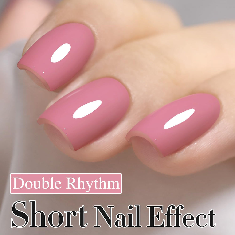 Double Rhythm Pale Pink 1470 bottle cap highlighting secure seal.