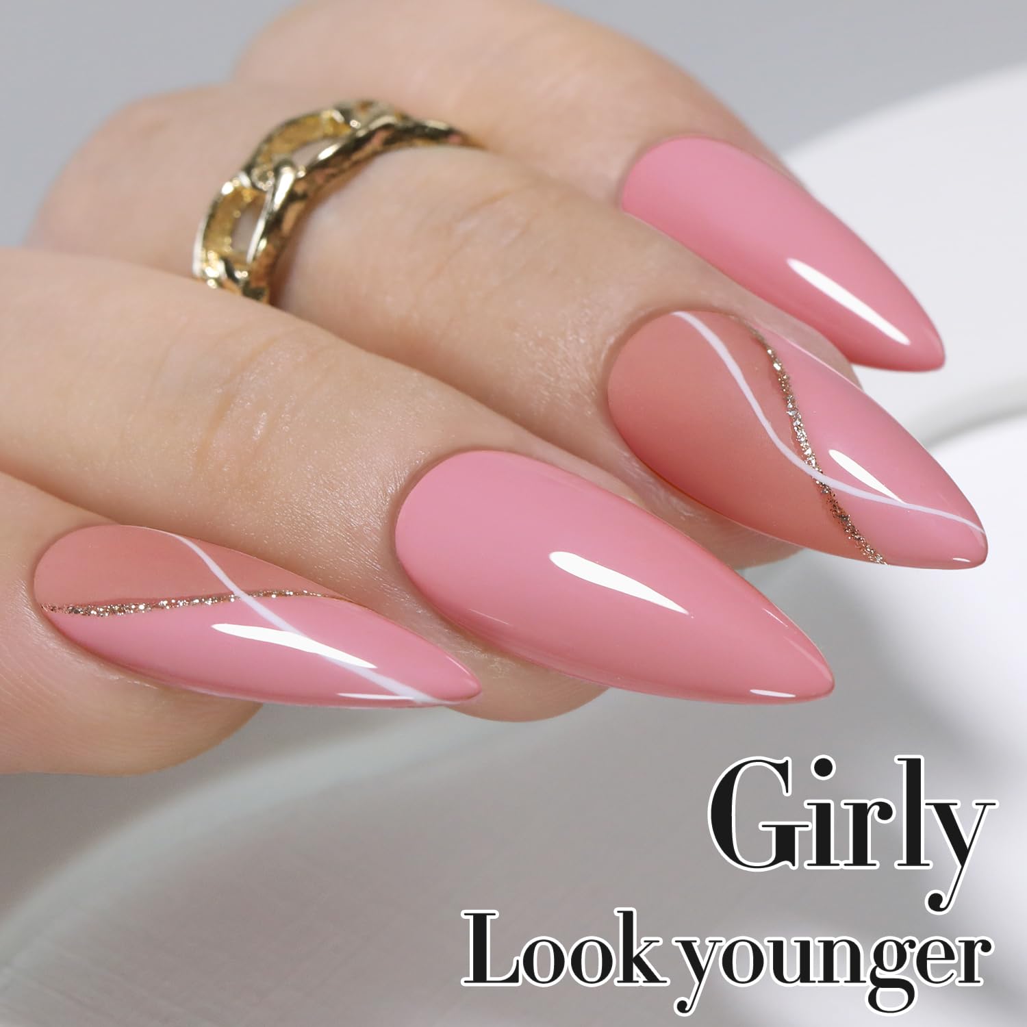 Double Rhythm pale pink 1470 gift-pack as a thoughtful present for nail lovers.