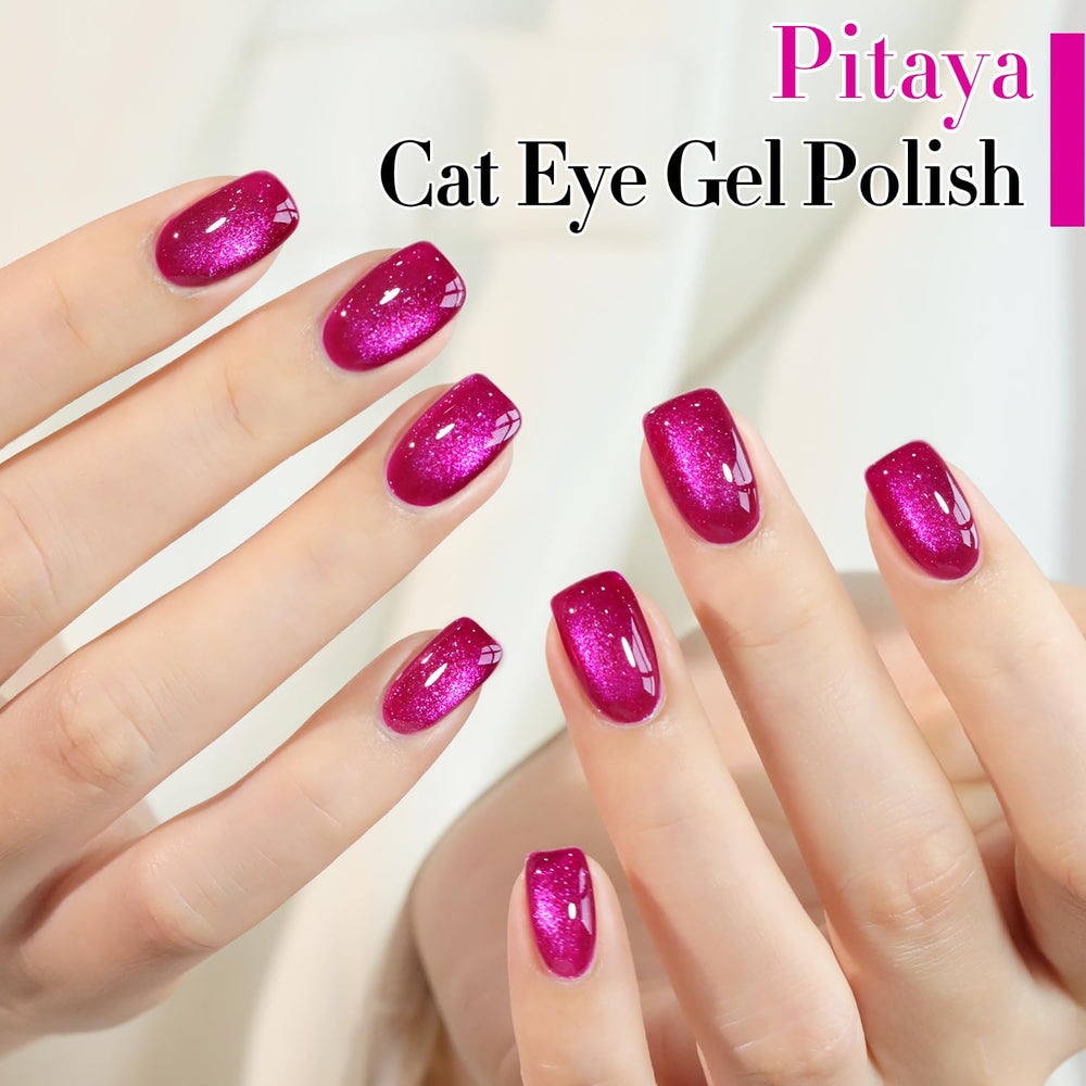Double Rhythm Pitaya Purple polish close-up reveals translucent sheer color