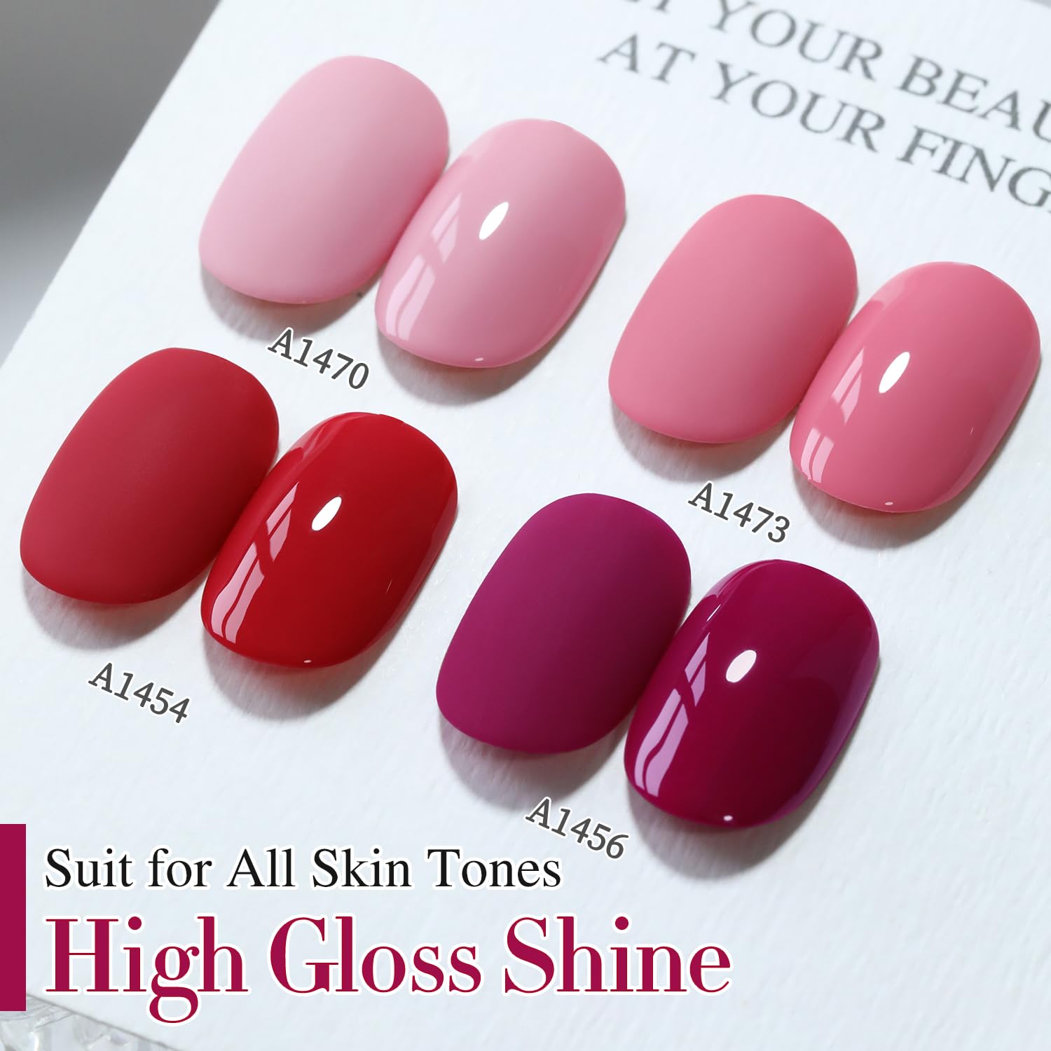 Durable gloss finish of Double Rhythm gel polish