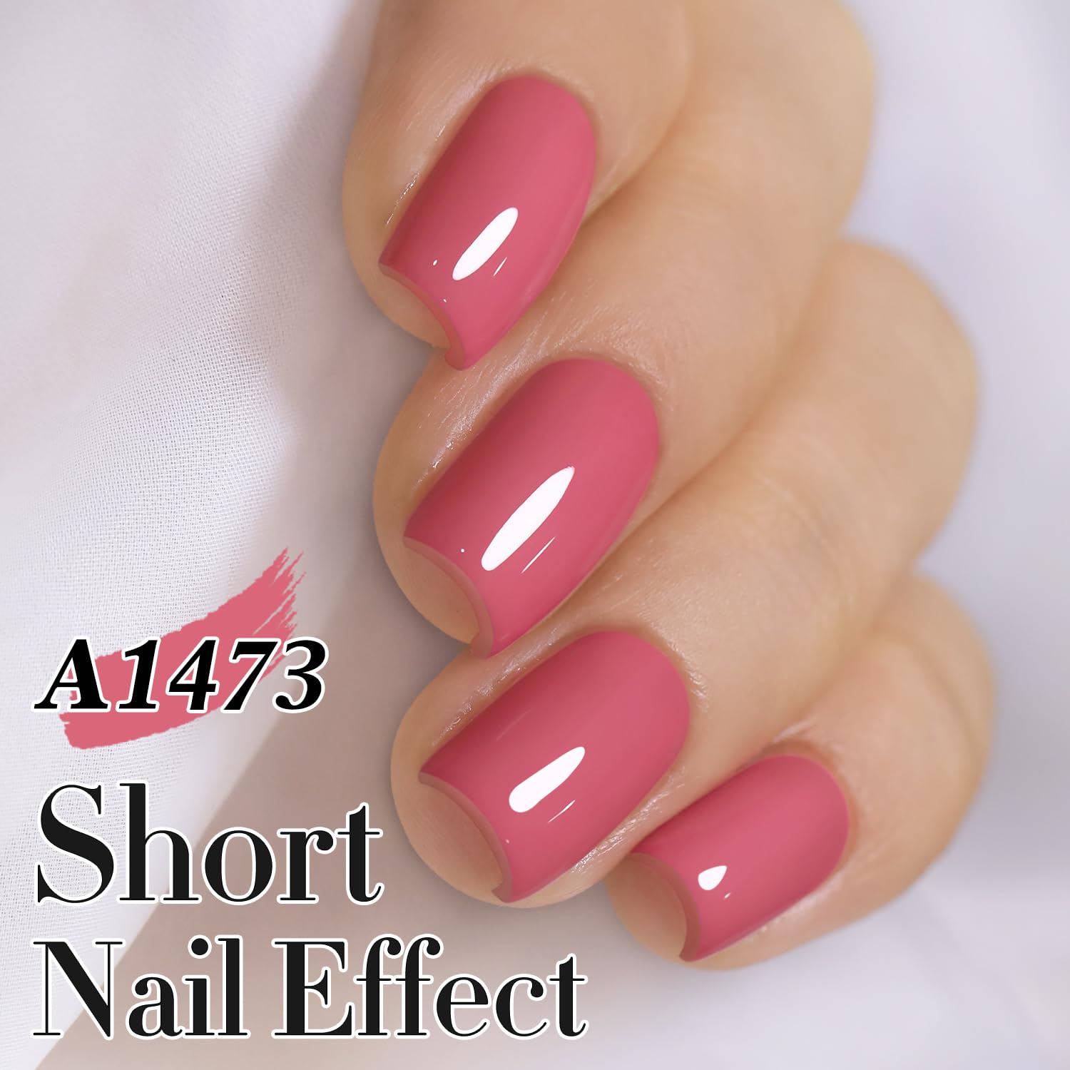 Closeup of Double Rhythm rose pink cap highlighting smooth application and bottle design