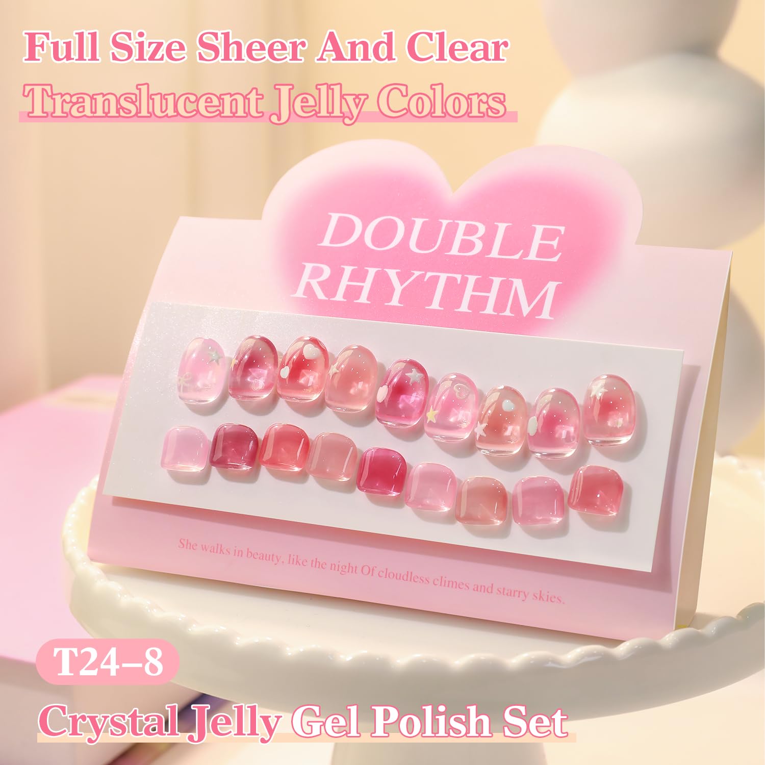 Double Rhythm color collection suitable for all-season nail art ideas.