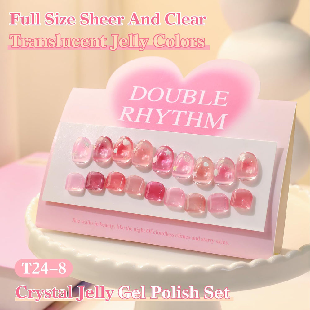Double Rhythm color collection suitable for all-season nail art ideas.