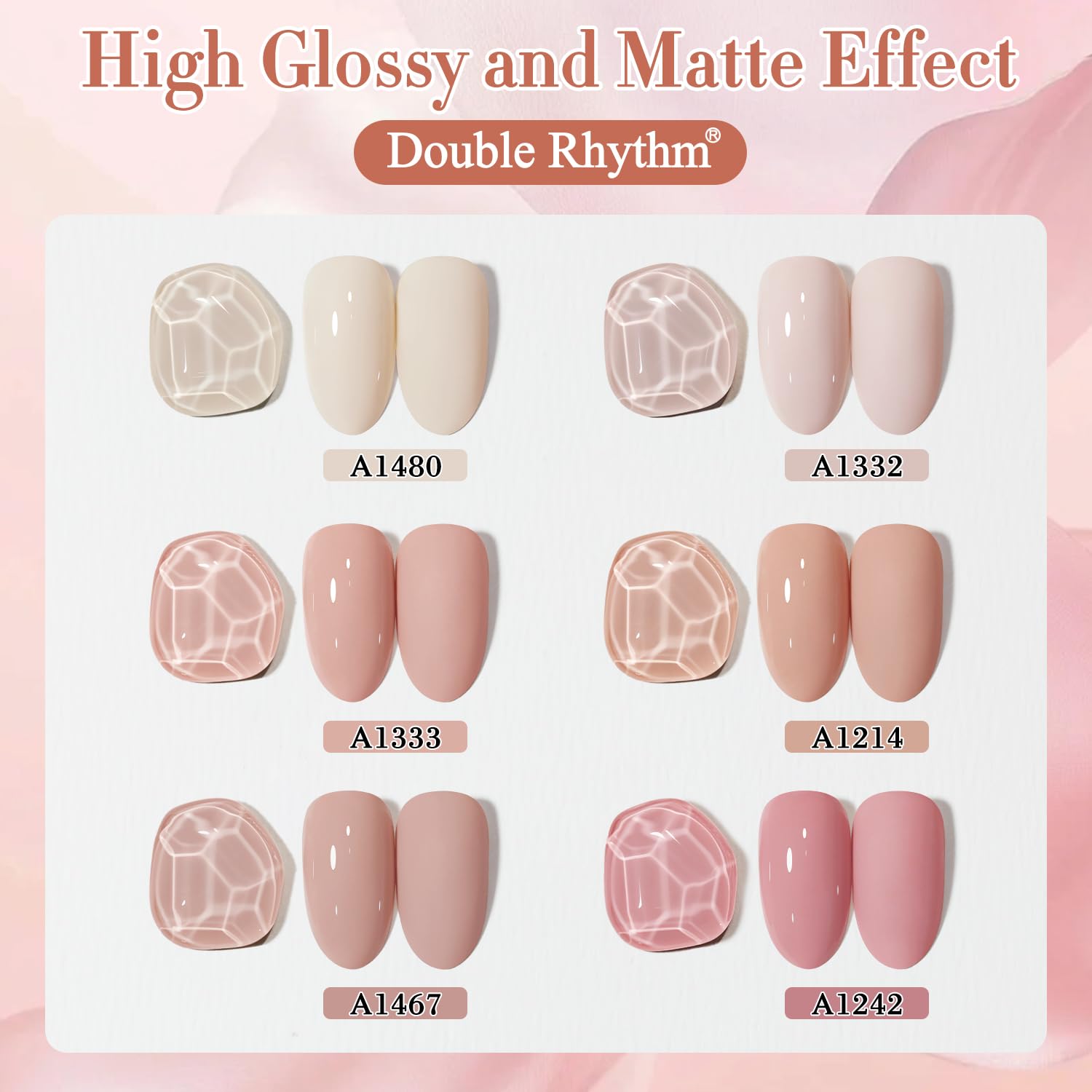 Double Rhythm same-color bottle collection supports cohesive, polished manicure looks.