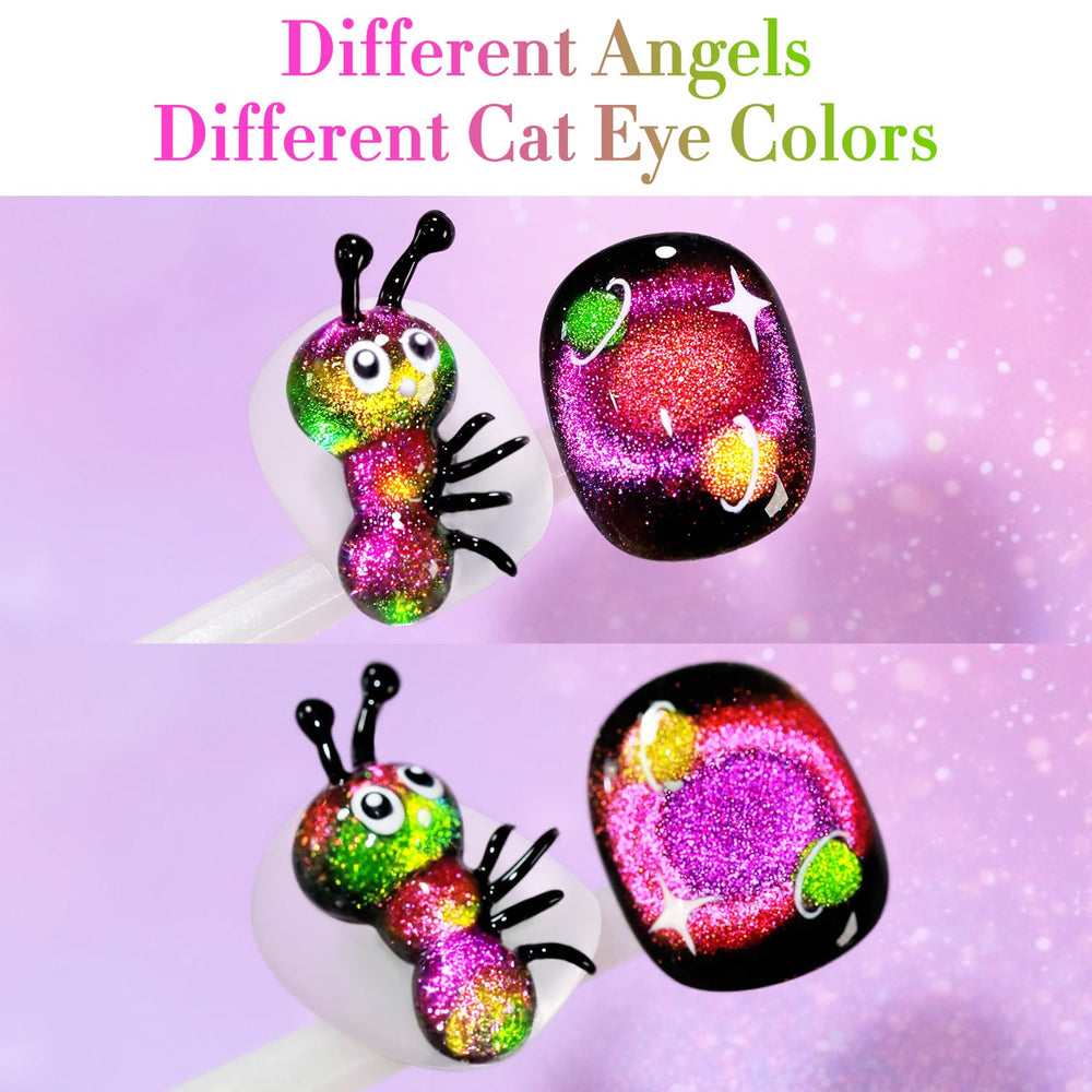 Translucent sheer color layered for chic nail art with Double Rhythm