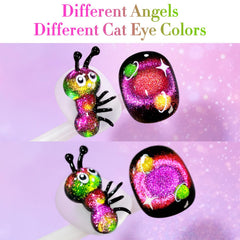 Translucent sheer color layered for chic nail art with Double Rhythm