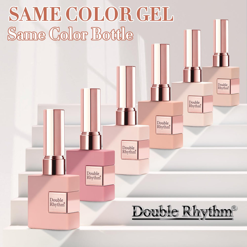 Double Rhythm shimmering rose shade bottle shows a soft, healthy glow.