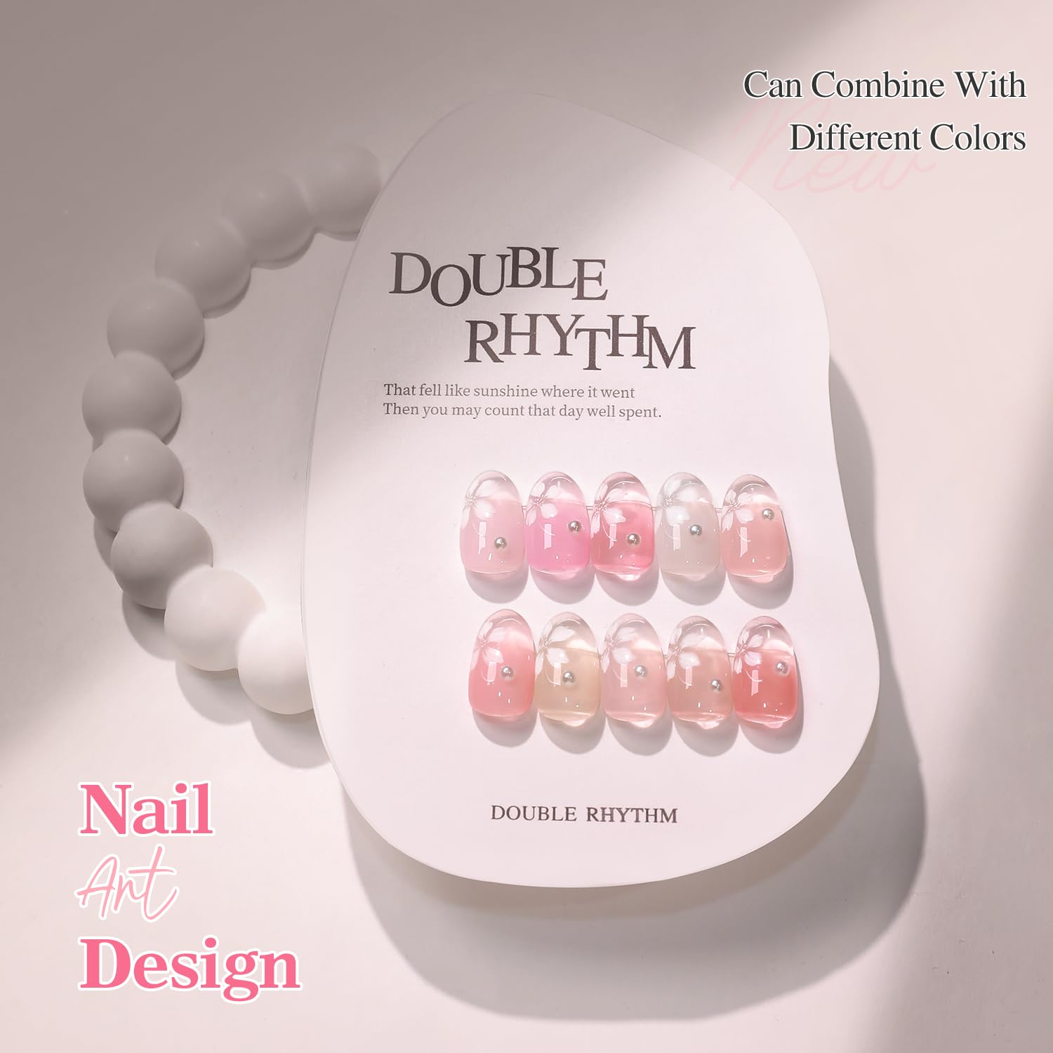 Double Rhythm smooth, high-shine finish with rich pigmentation.