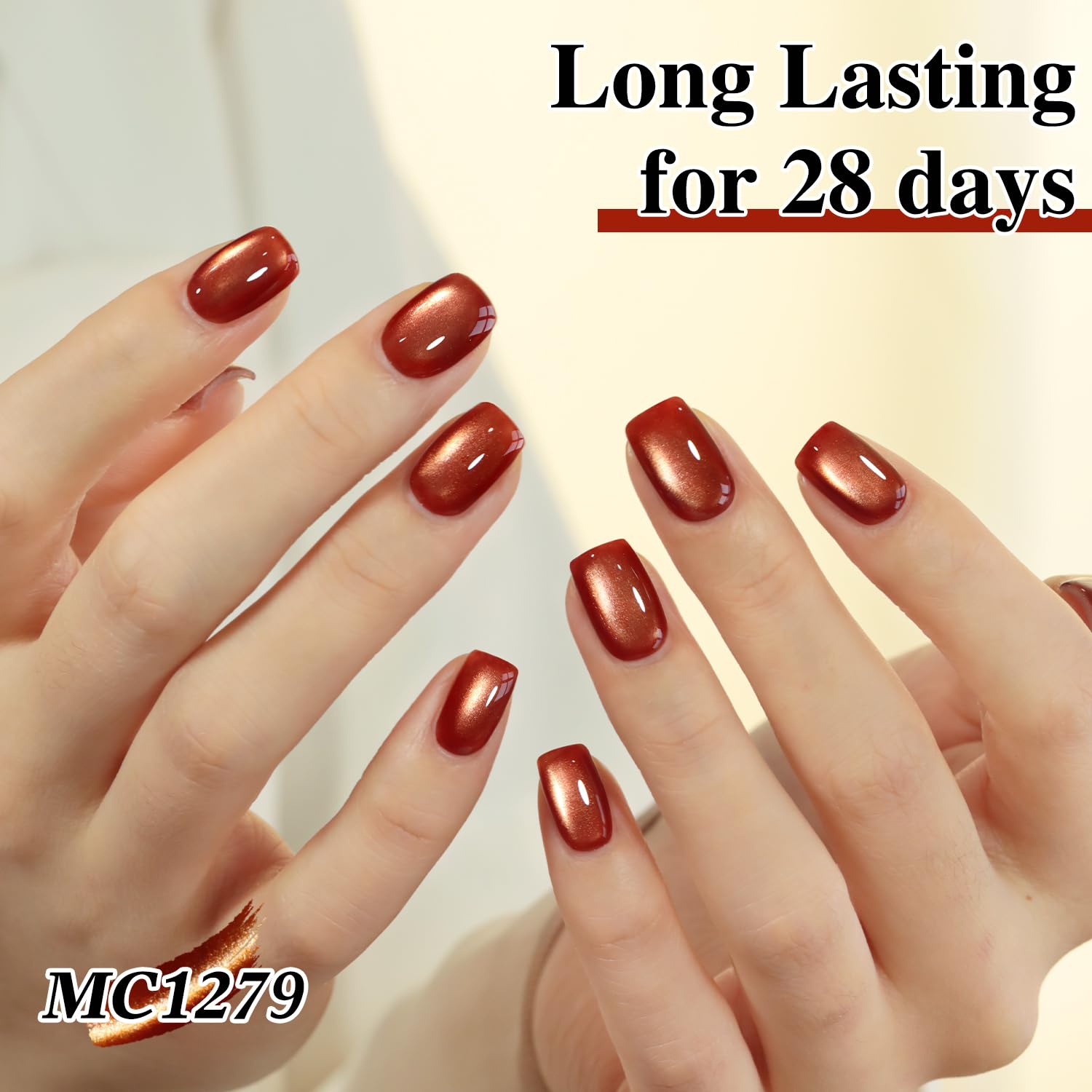 Double Rhythm soft-smudge-free-finish captures smooth coverage