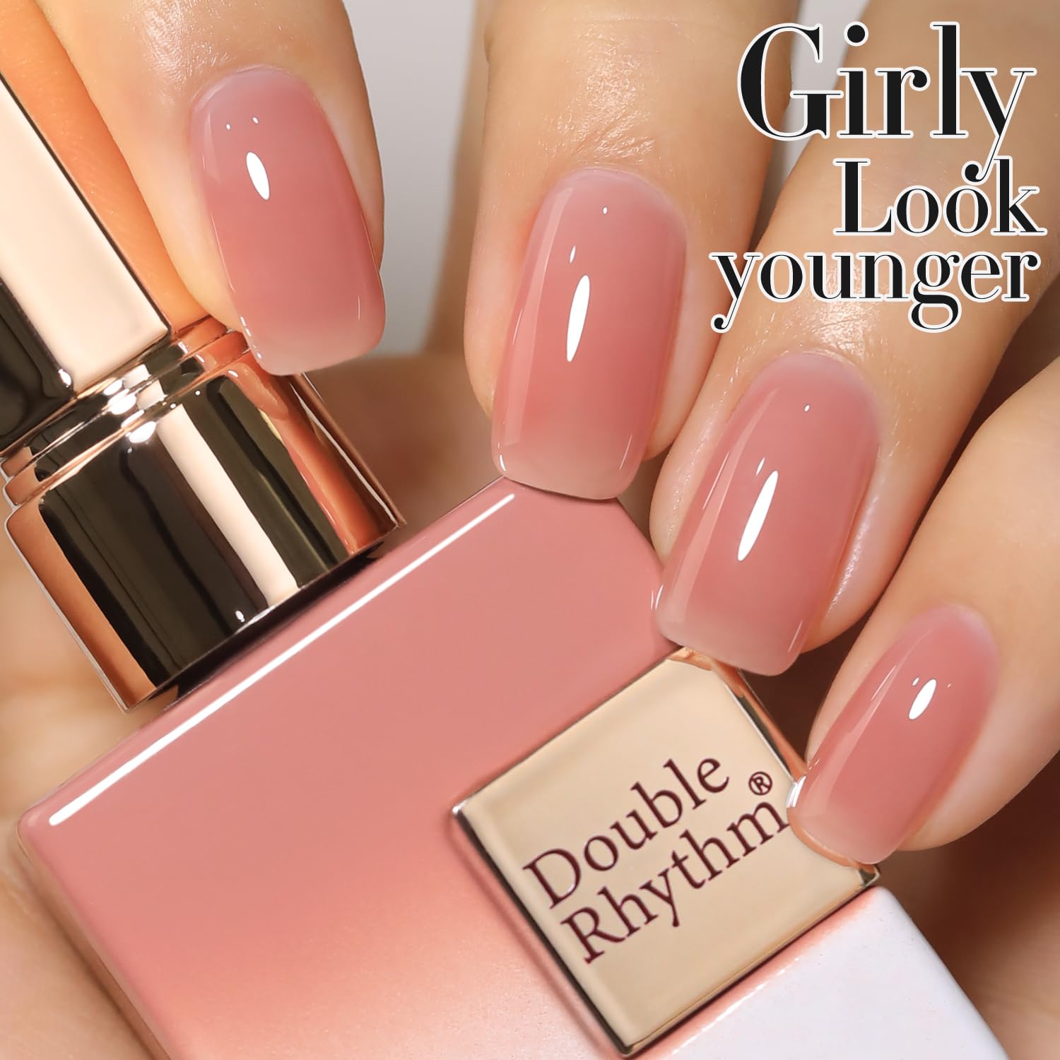 Double Rhythm toxin-free formula swatch communicates safer option with low odor