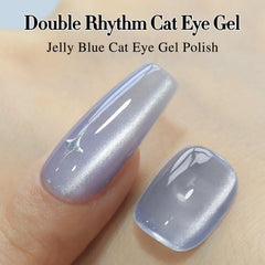 Double Rhythm translucent jelly color polish offers soft, buildable coverage.