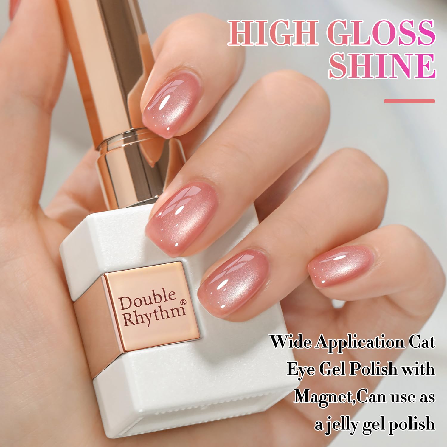 Double Rhythm translucent jelly nail color for versatile base or accent.