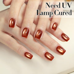 Double Rhythm translucent red brown swatch shows base color
