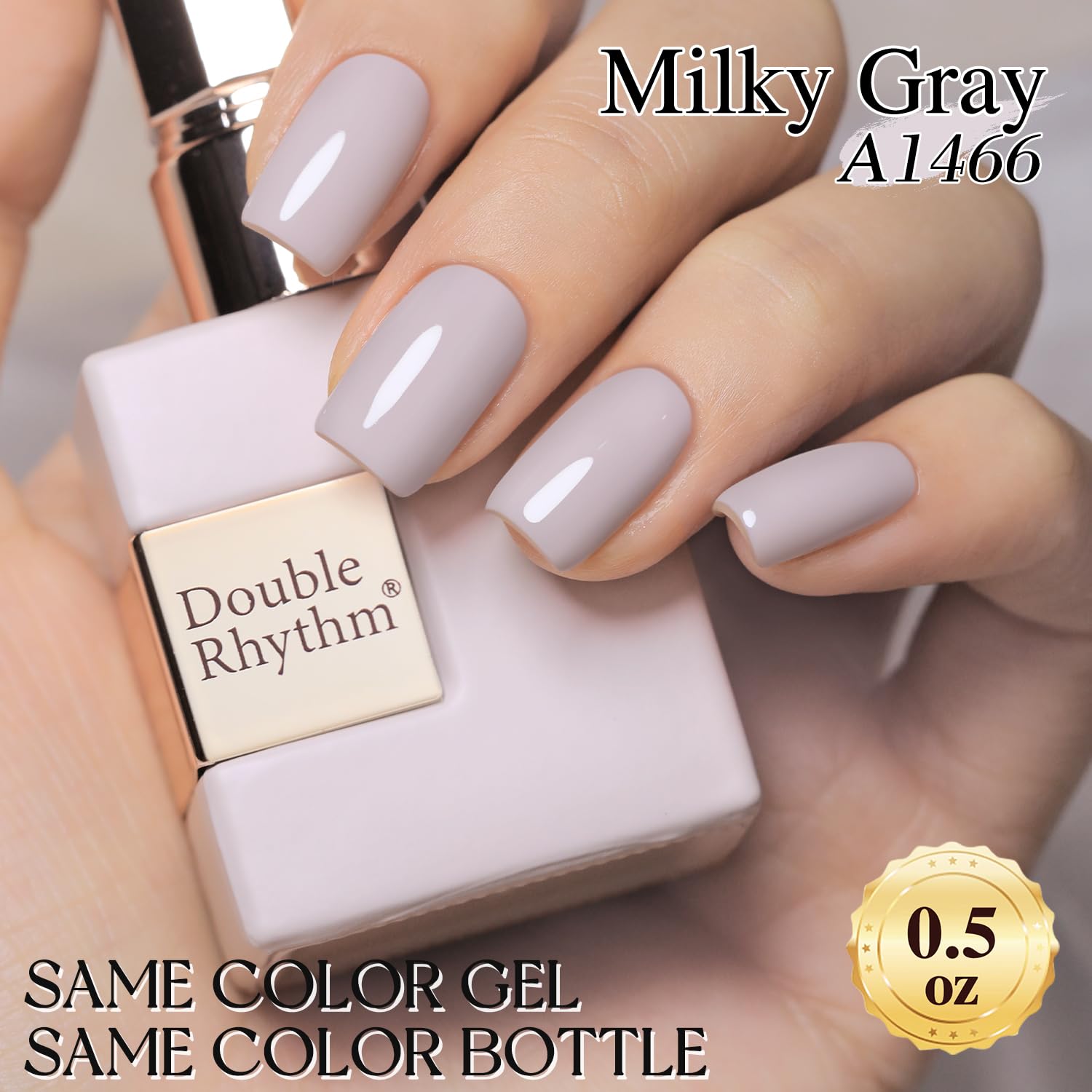 Double Rhythm curing under UV/LED lamp for fast gel set.