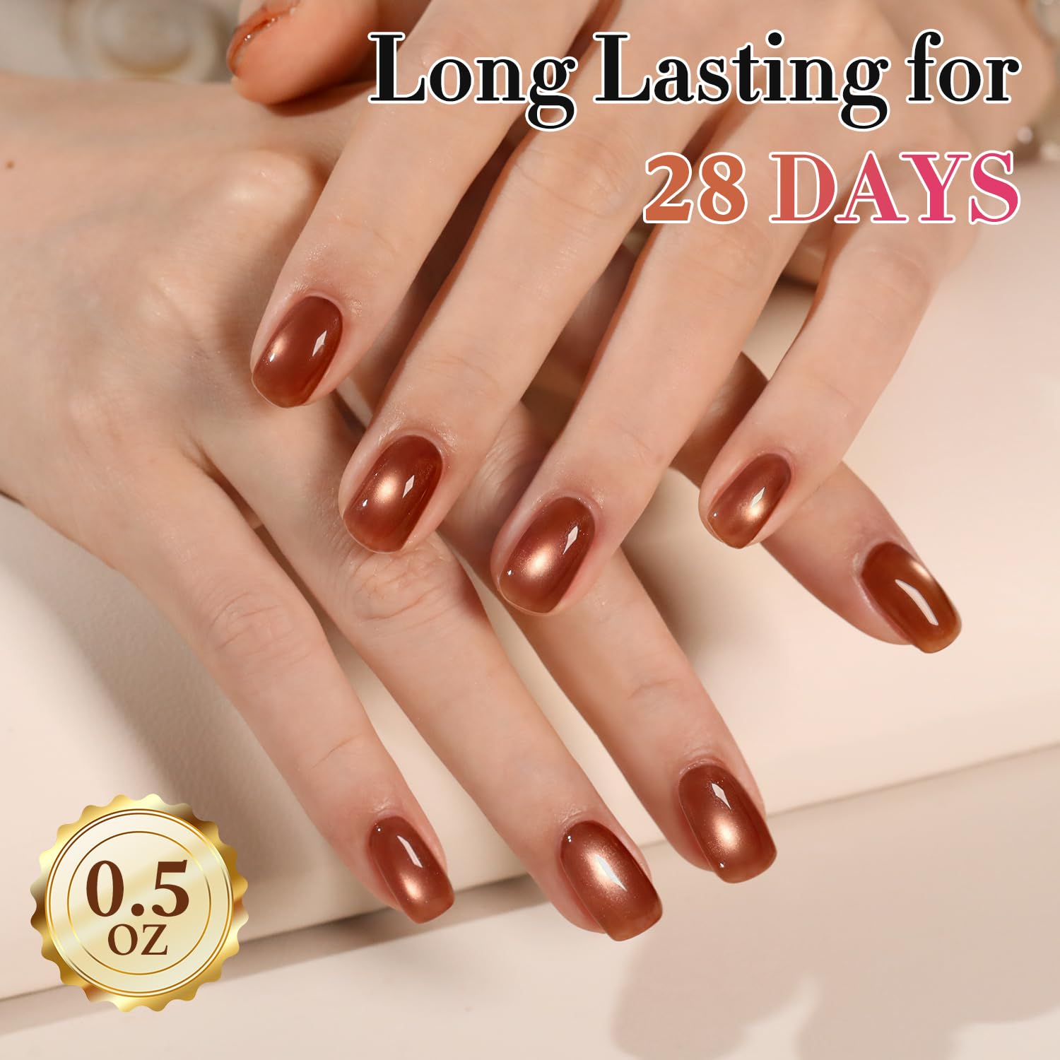 Double Rhythm gel polish compatible with UV/LED lamp curing.