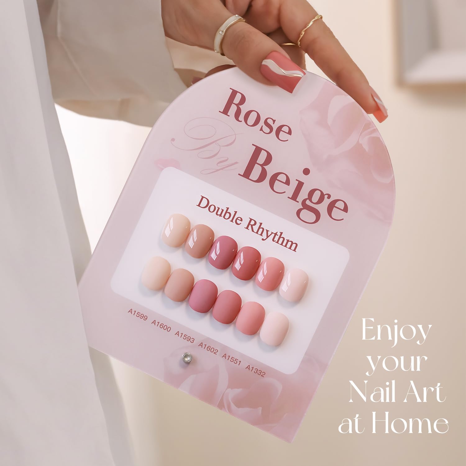 Double Rhythm bottle warm-before-use tip shown for best results.