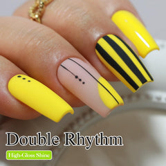 Swatches display Pure Sheer Yellow for subtle, versatile nails