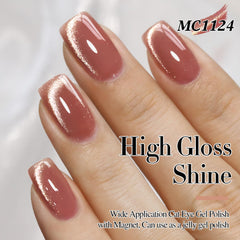Double Rhythm translucent plum purple gel with depth under LED light