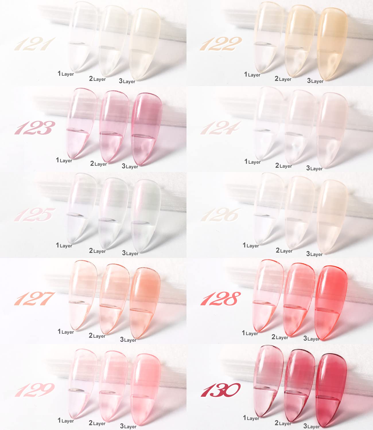 DouborQ green jelly gel nail polish delivers fresh, nature-inspired options.