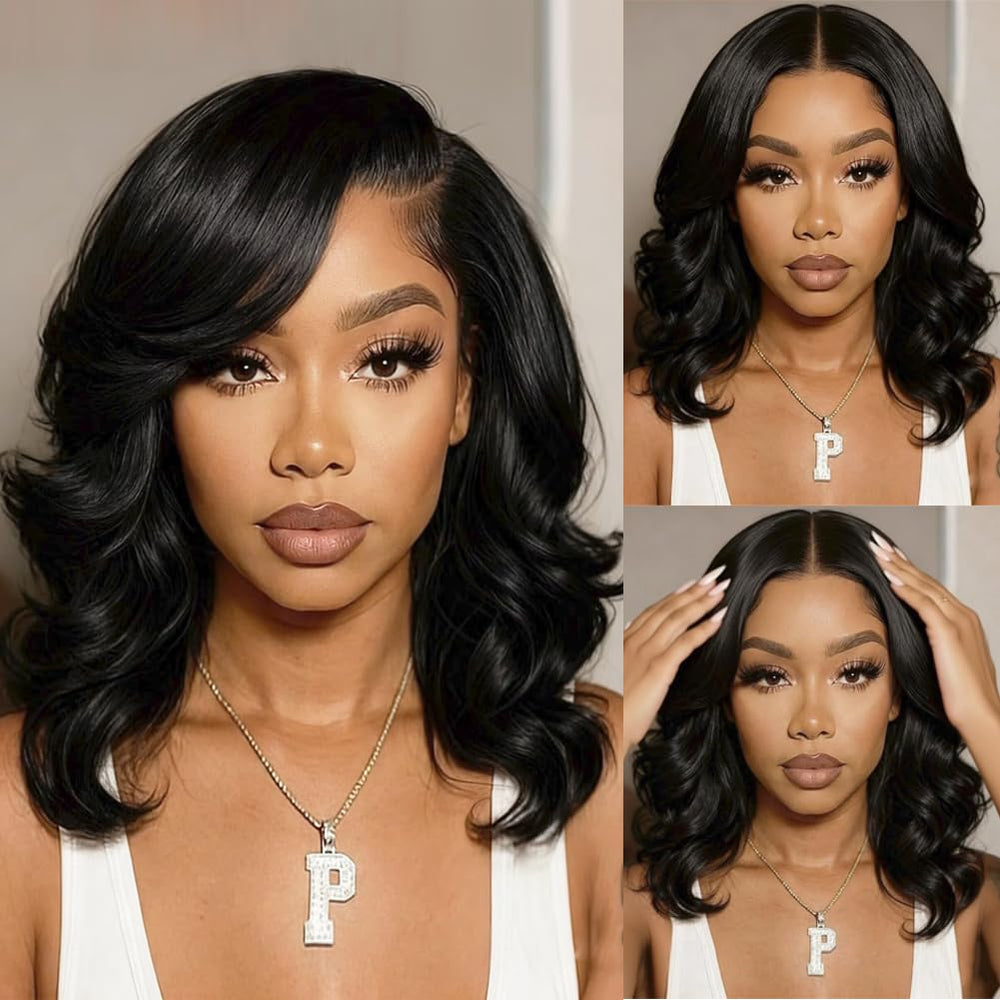 Douyin Bob Wig human hair close-up highlights softness and healthy shine.